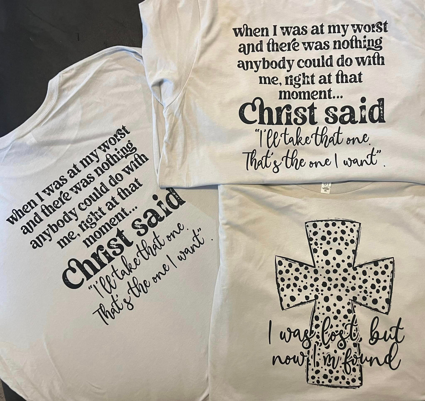 I Was Lost (Front & Back)