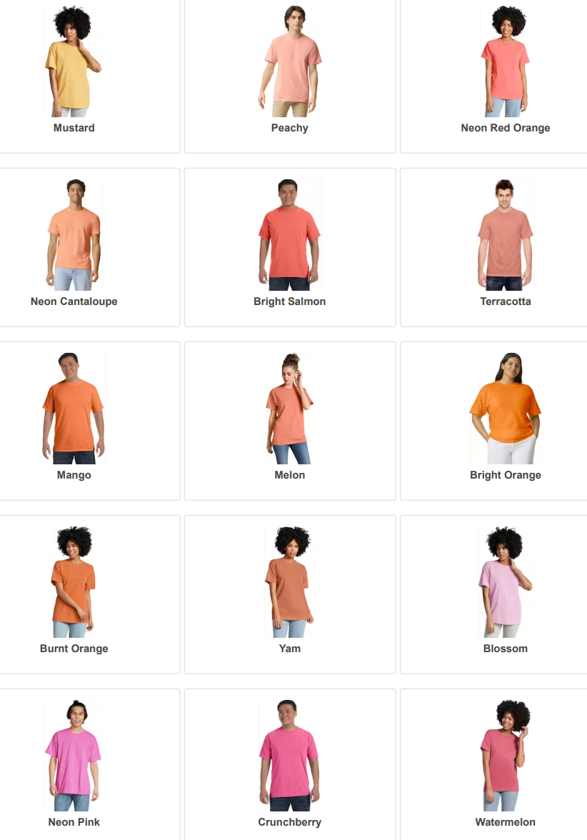ADULT COMFORT COLORS